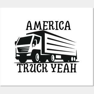 America Truck Posters and Art